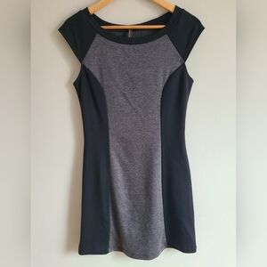 Pink Crayon colorblock‎ paneled sheath dress